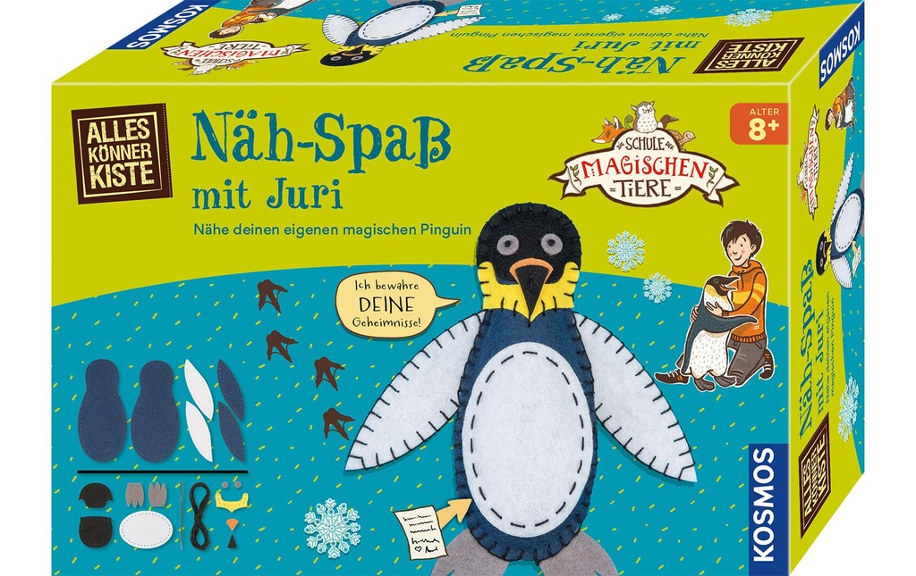 Kosmos Kits de bricolage Animaux magiques – Le plaisir de coudre avec Juri