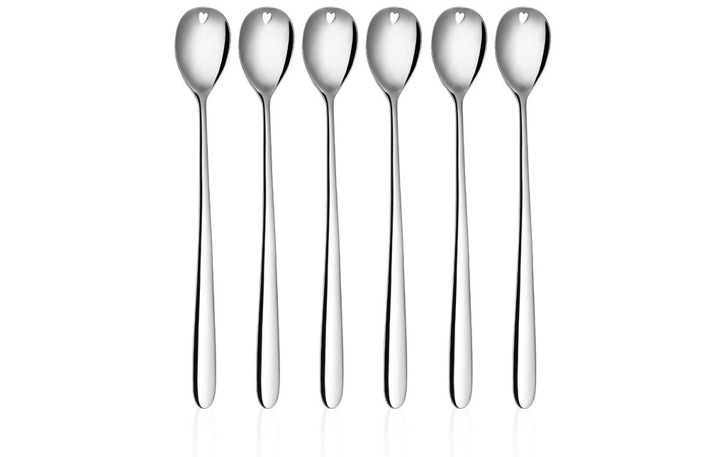 Sola Cuillère à latte macchiato Cœur 6 Pièce/s, Chrome