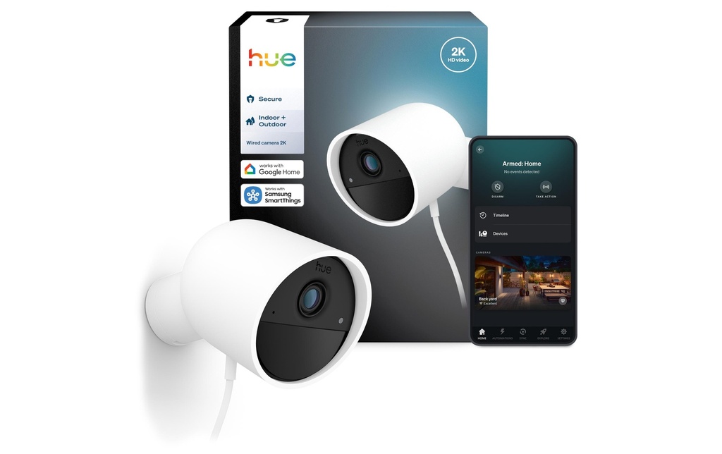 Philips Hue Caméra filaire Secure blanche