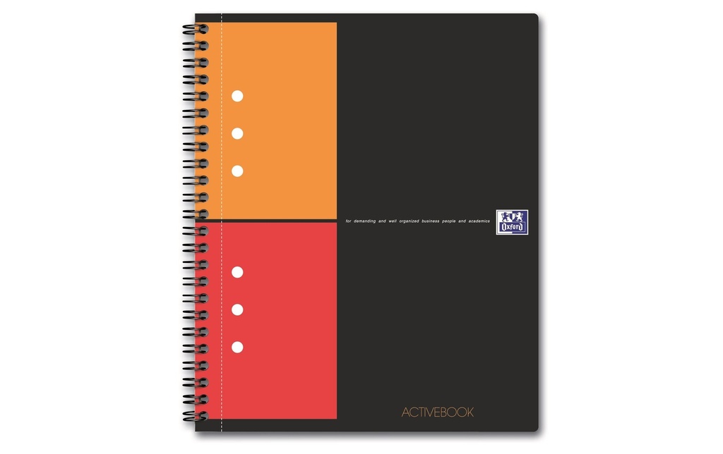 [266102880] OXFORD Activebook A5+ 5mm quadr.gris (160 pces)
