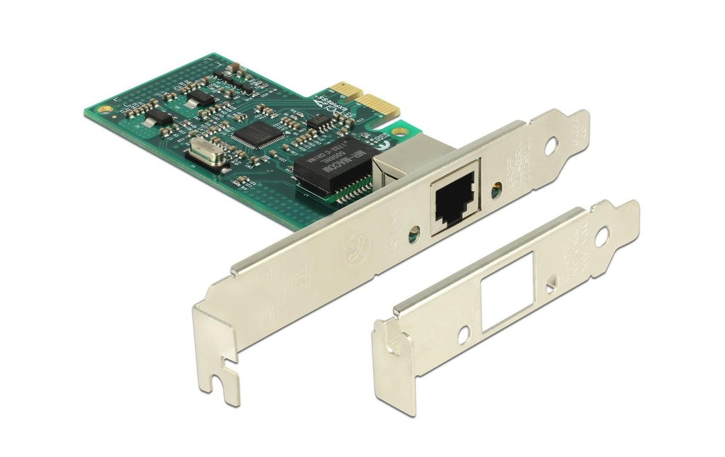 Delock Carte réseau 1Gbps, PCI-Express x1, Chipset Intel 82574L