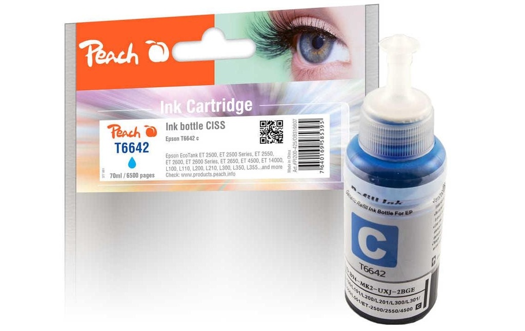 Peach Encre Epson T6642 Cyan