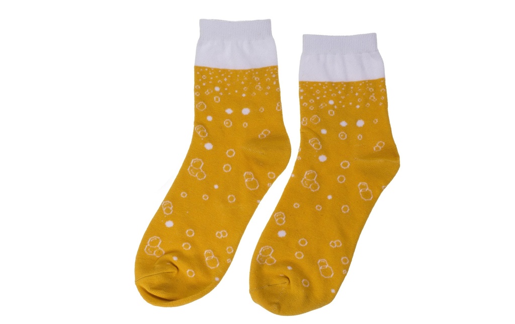 Partyartikel Chaussettes Bière 1 paire, One Size