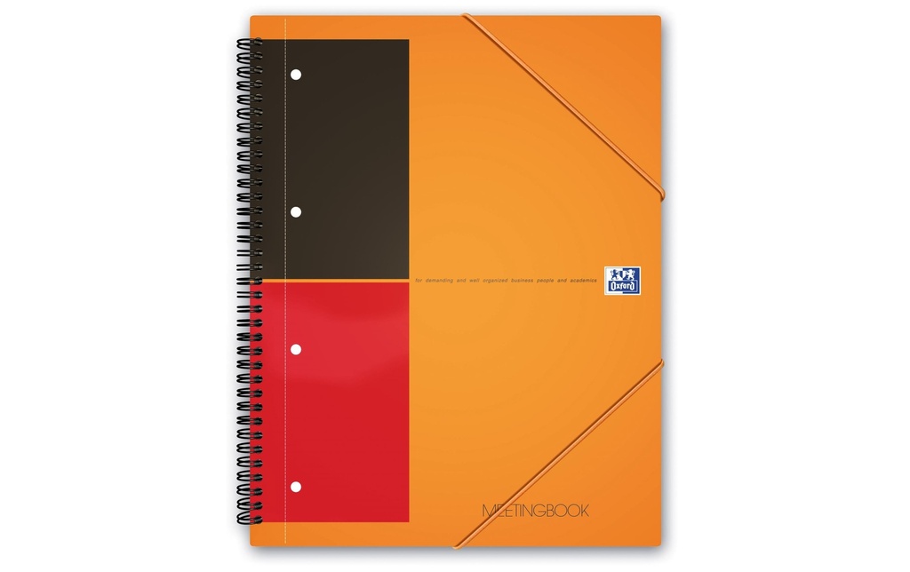 [266104296] OXFORD Meetingbook A4+ 6mm ligné oran (160 pces)