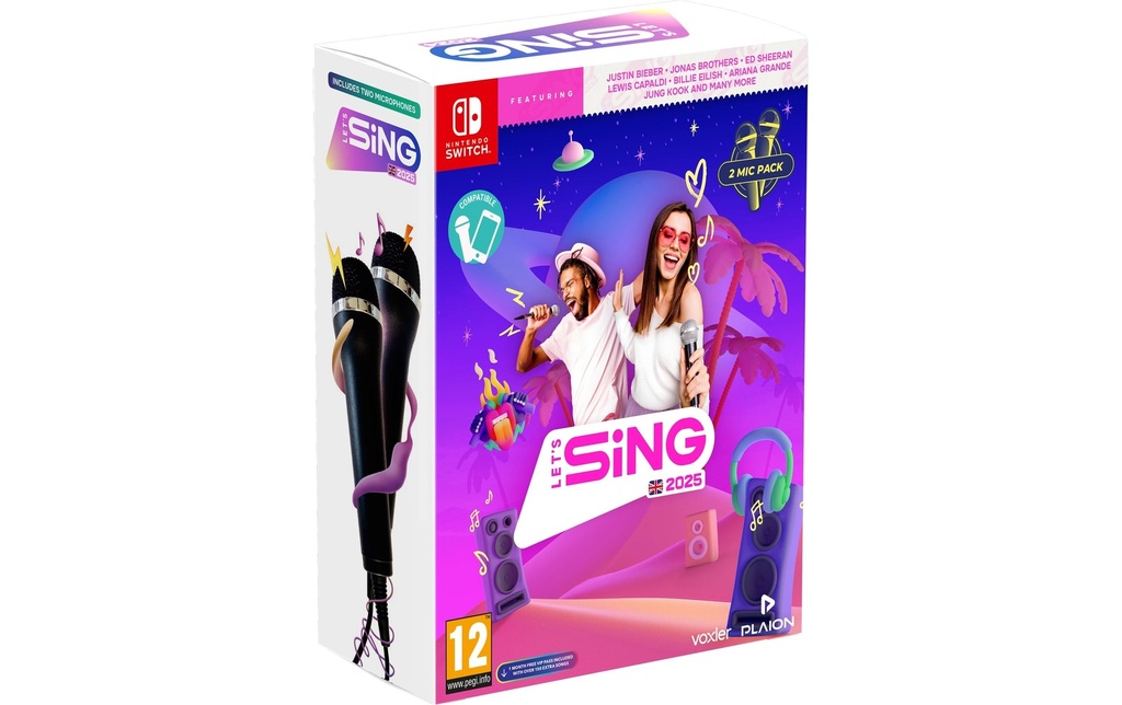 GAME Let's Sing 2025 International Version + 2 Mics (Boîte)
