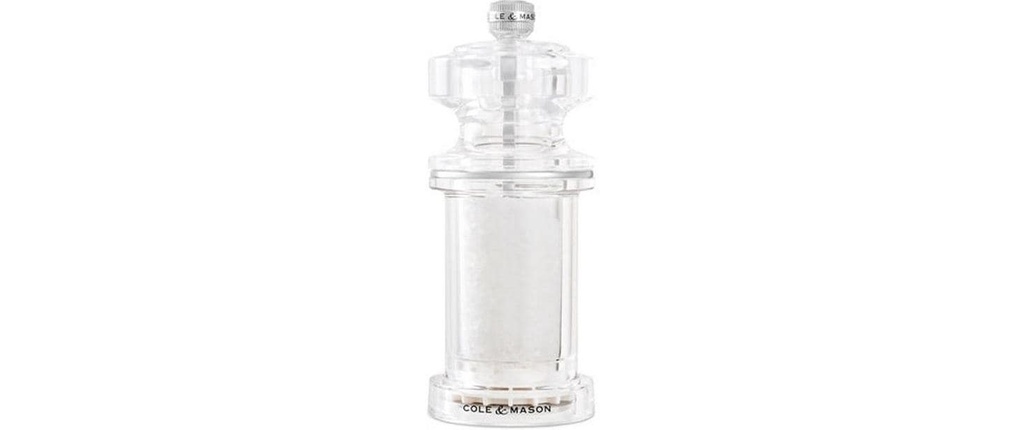 Cole&Mason Moulin à sel 605 14.4 cm, Transparent