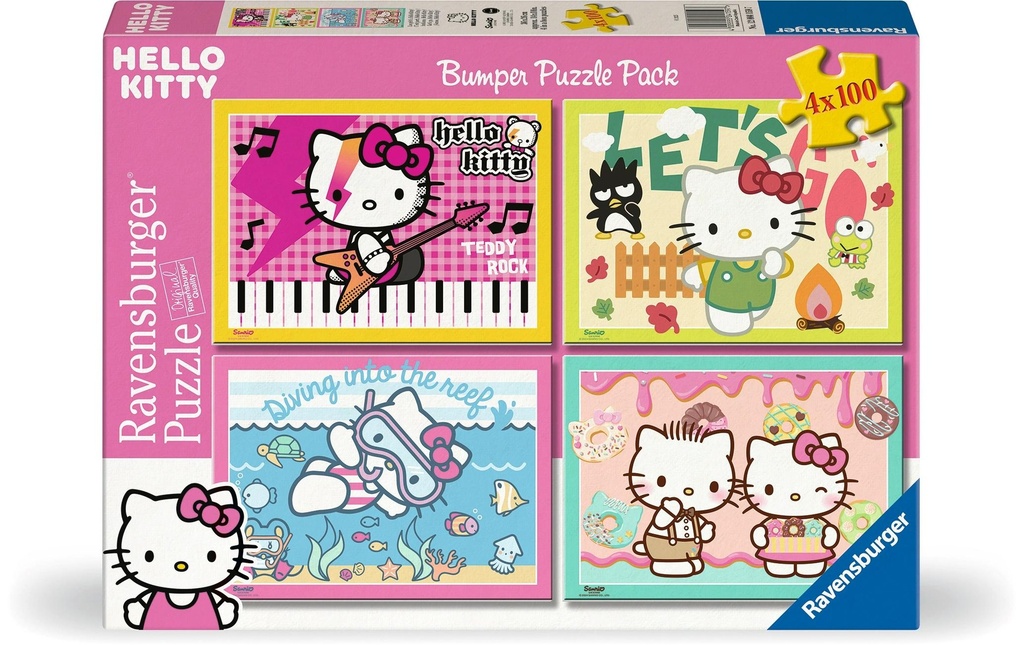 Ravensburger Puzzle pour enfants Hello Kitty 4 x 100 pièces