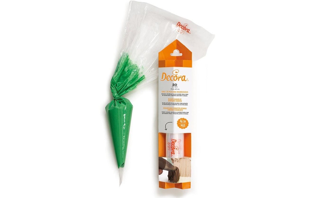 Decora Poche à douilles 46 cm, 20 pièces