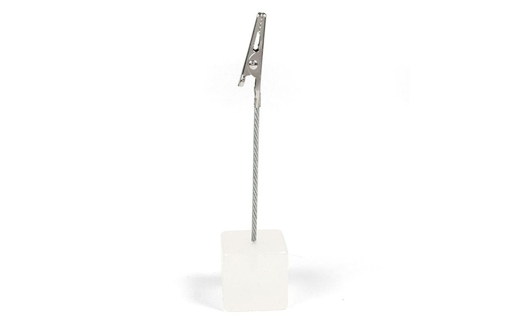 Trendform Marque-place de table Support Cube 1 Pièce/s, Blanc mat