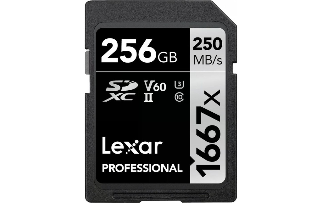Lexar Carte SDXC Professional 1667x SILVER Serie 256 GB