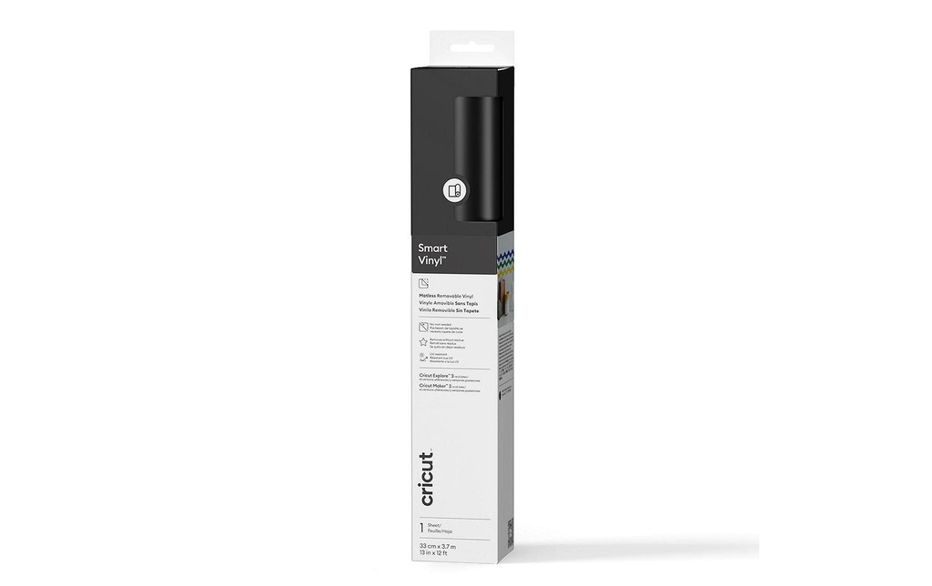 Cricut Film de vinyle Smart détachable 33 x 366 cm, 1 Pièce/s, Noir
