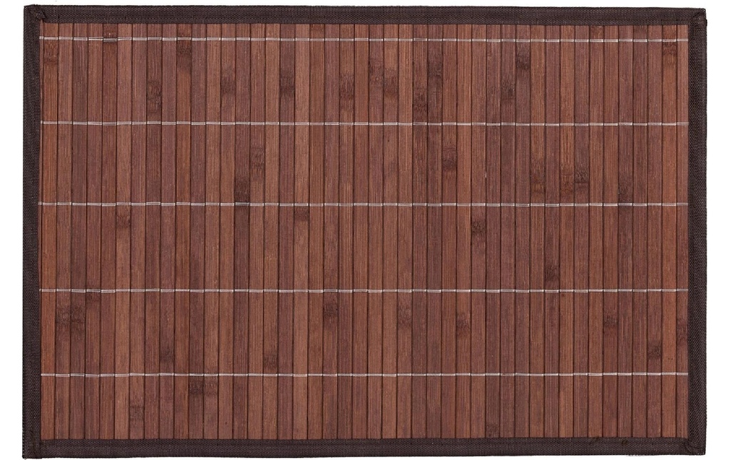 relaxdays Set de table Bambou 45 x 30 cm, marron, 4 pièces