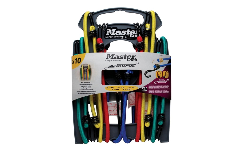 Masterlock Kits de tendeur en caoutchouc 10 pièces