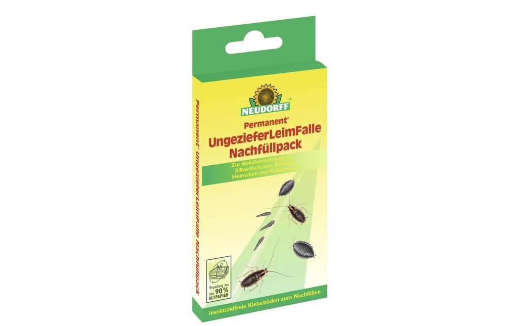 Neudorff Piège à insectes Piège à colle permanent contre la vermine, 4 Pièce/s