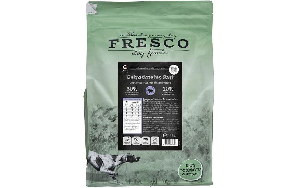 FRESCO Alimentation sèche Complete Plus Mini agneau, 2,5 kg