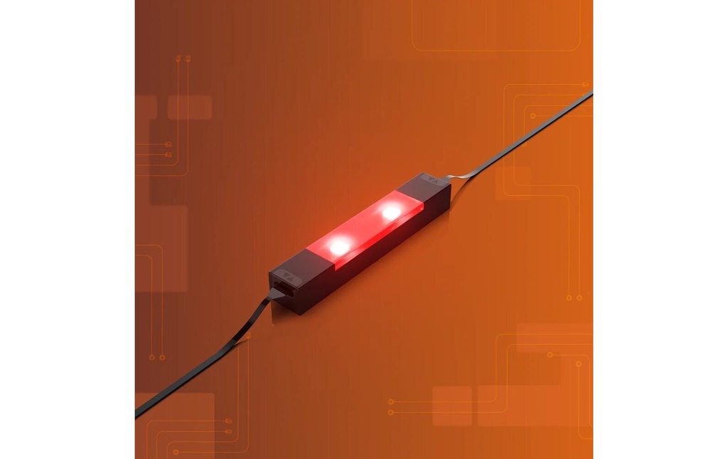 Light My Bricks 2.0 Météores Module LED 1 x 6 rouge pack de 2