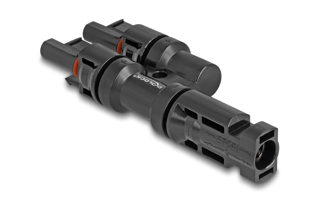 Delock Connecteurs DL4 Solar 1x mâle vers 2x femelles, IP67