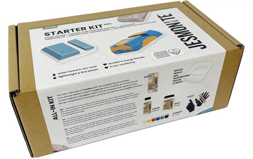 Jesmonite Matière à modeler Kit de bricolage Moulage Support de natel