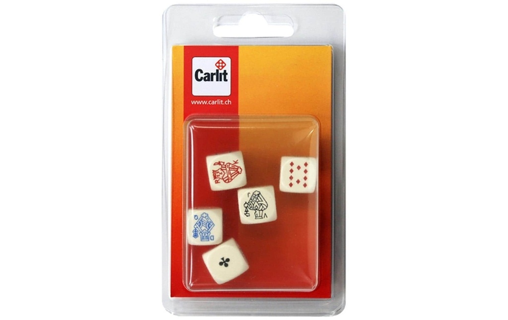 Ravensburger Dé 5 Poker16mm avec règle
