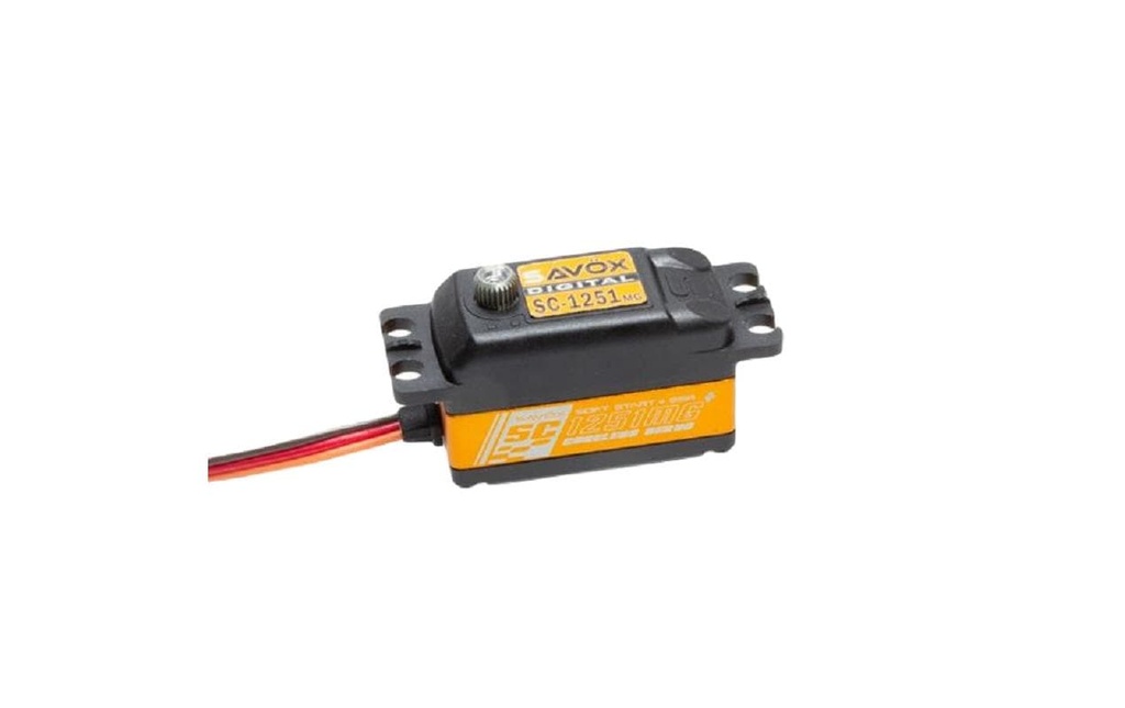 Savöx Low Profile Servo SC-1251MG+ 9 kg, 0.09 s, Digital