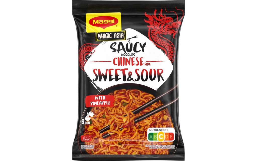 Maggi Magic Asia Noodles chinoises douces et aigrelettes 128 g