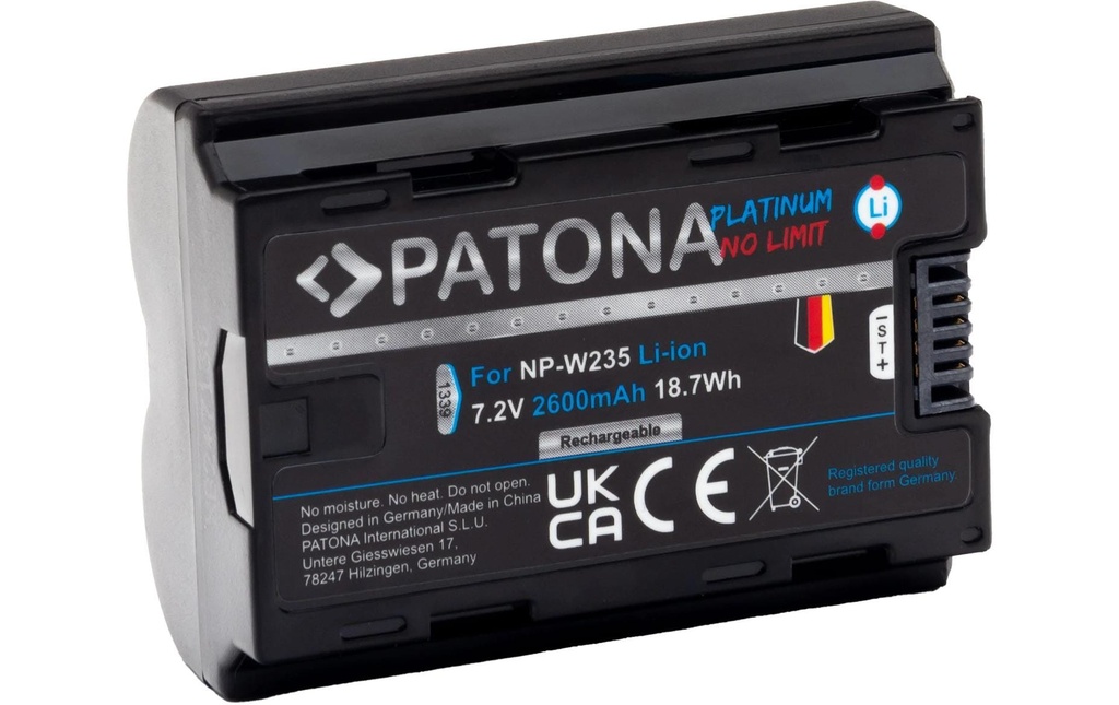 Patona Batterie pour caméra vidéo Fuji NP-W235