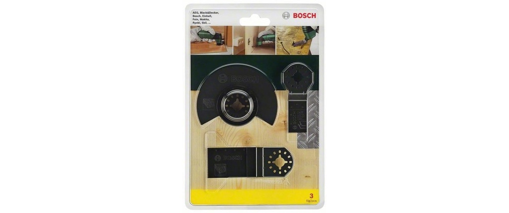 Bosch Jeux d’accessoires bois, 3 pièces
