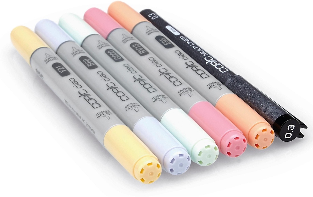Copic Marqueur graphique Ciao 5+1 Set Pastels