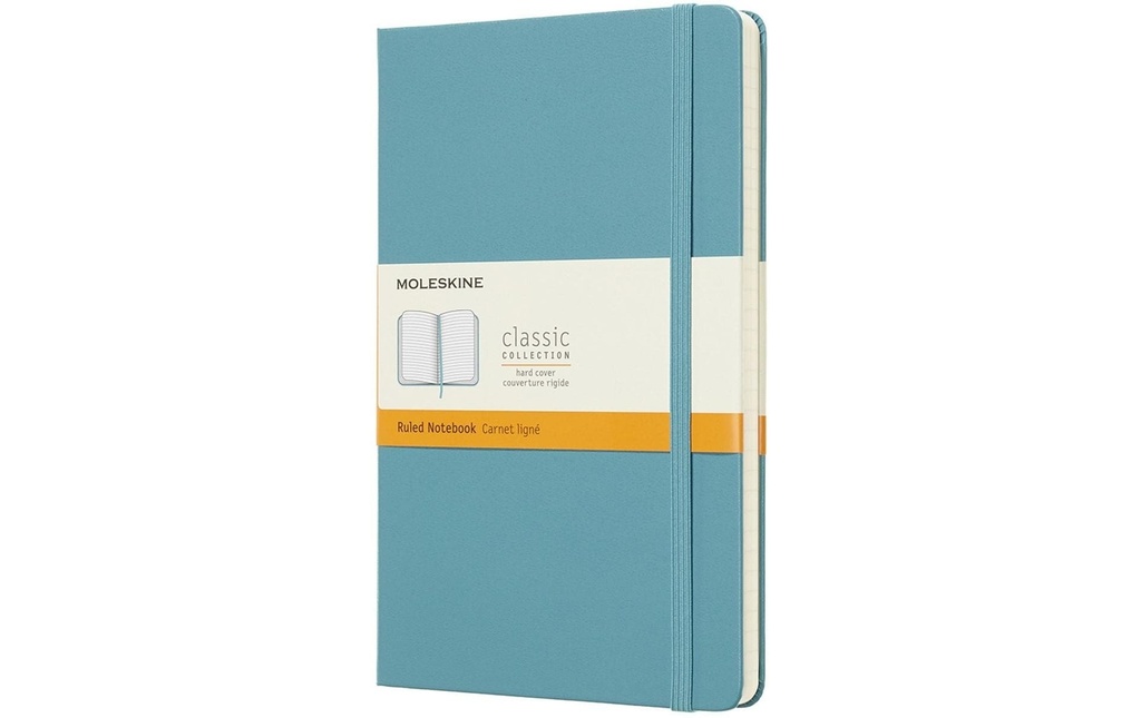 MOLESKINE Livre note HC L lign.Riff bleu