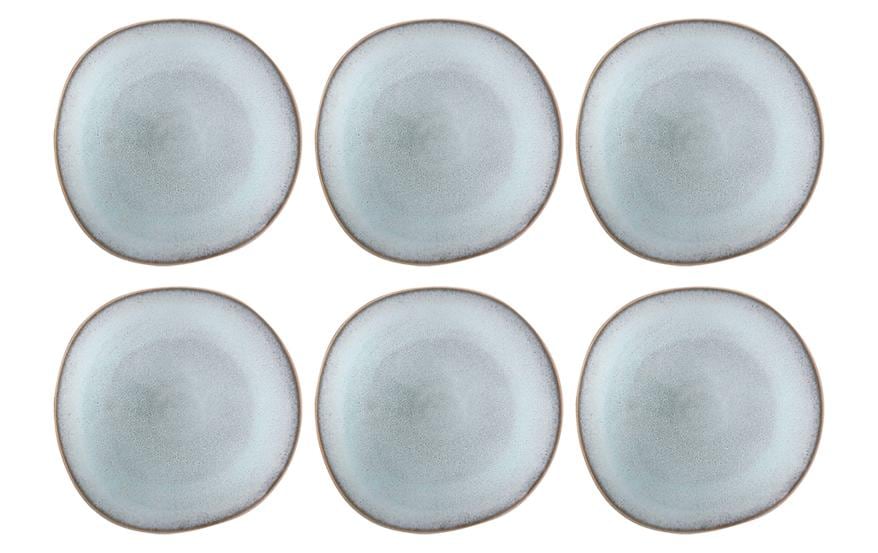 Villeroy & Boch Assiette non décorative Lave 6 Pièce/s, Bleu/Turquoise