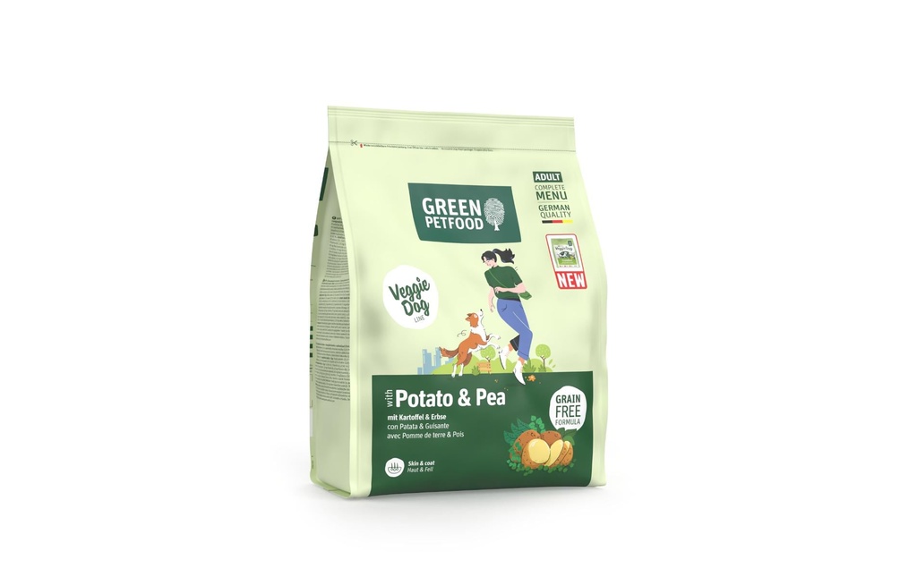 Green Petfood Alimentation sèche Potato et Pea 900 g