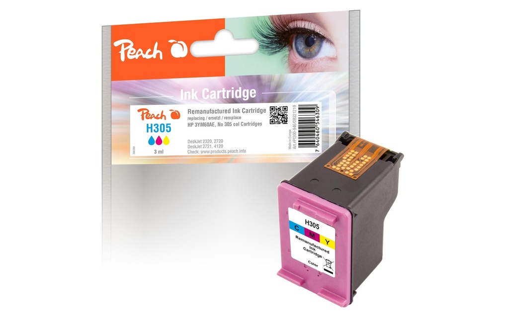 Peach Encre HP Nr. 305 /  3YM60AE Magenta/Yellow/Cyan