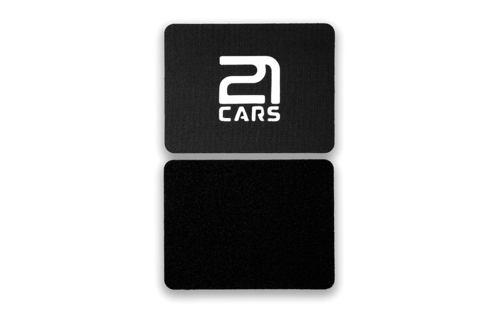 21CARS Kits de Supports de plaque d’immatriculation Moto Velcro, Noir