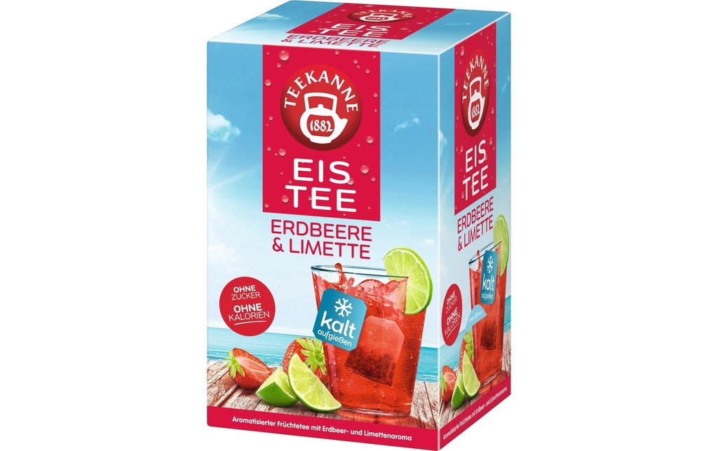Teekanne Sachet de thé Thé glacé Fraise-Lime, 18 pièces