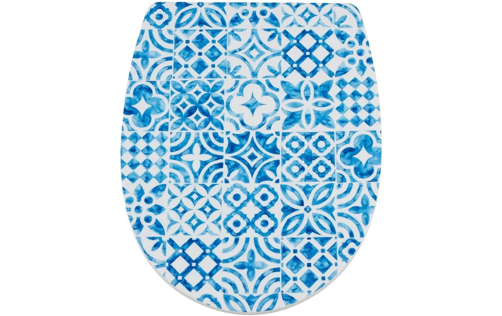 diaqua® Siège de toilette Arles Malika Bleu/Blanc