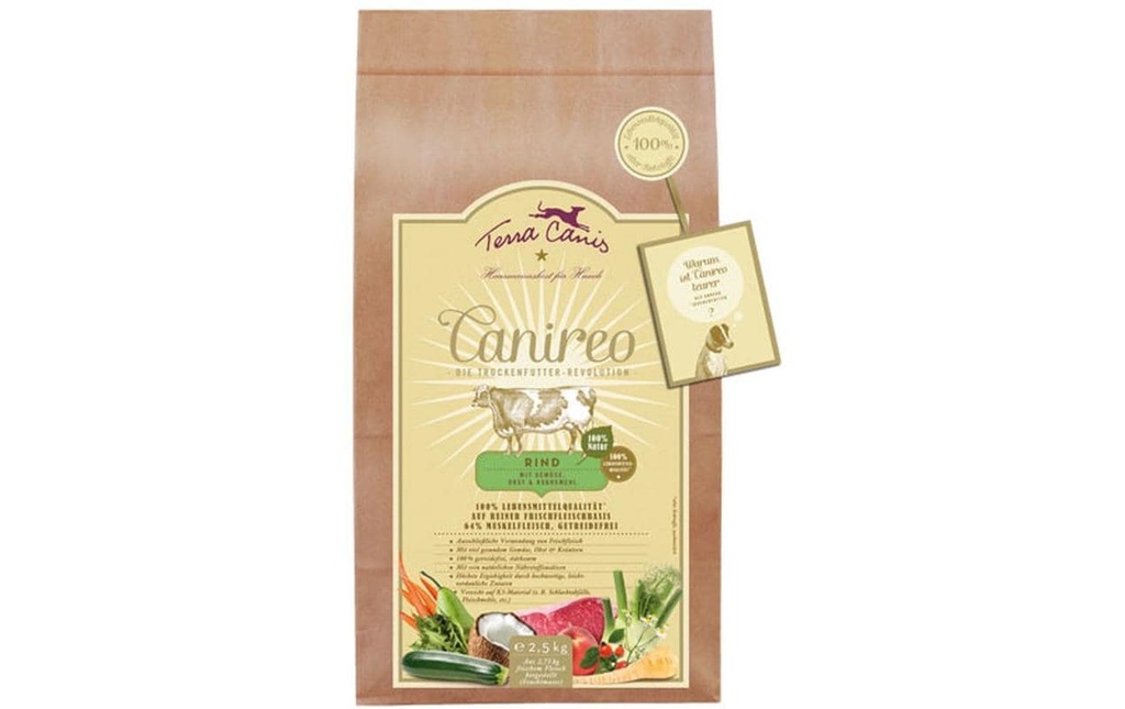 Terra Canis Alimentation sèche Canireo Bœuf, 2.5 kg