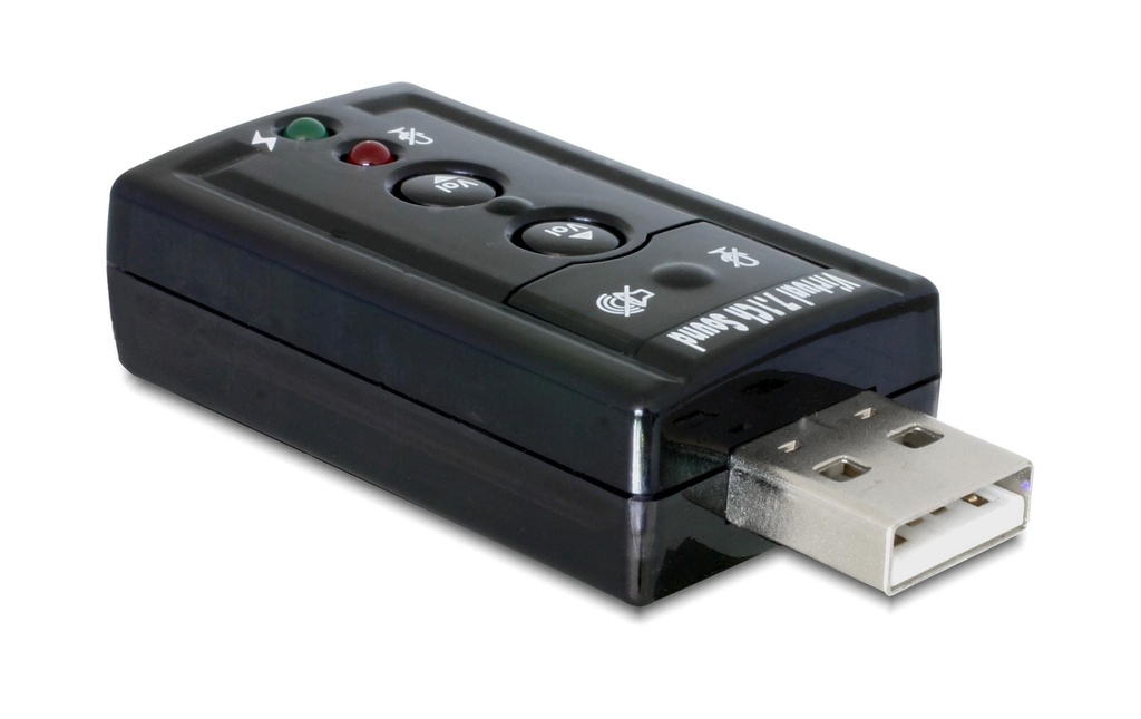 Delock Carte son USB2.0, Virtual 7.1, 24Bit/96Khz 3.5 mm In/Out