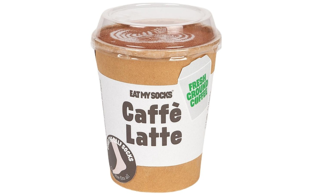 EatMySocks Chaussettes Caffè Latte 1 paire, One Size