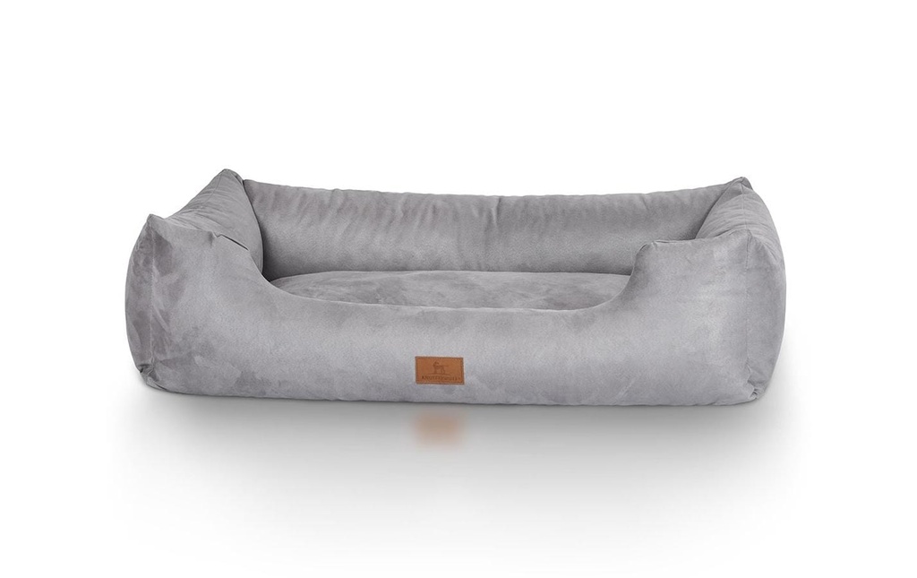 Knuffelwuff Lit Dreamline Velour, M-L, 85 x 63 cm, gris