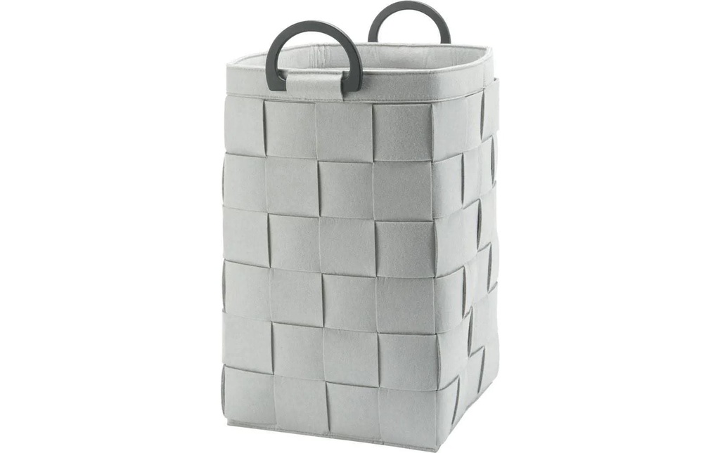 Aquanova Corbeille à linge Dix 66 l, Gris argent