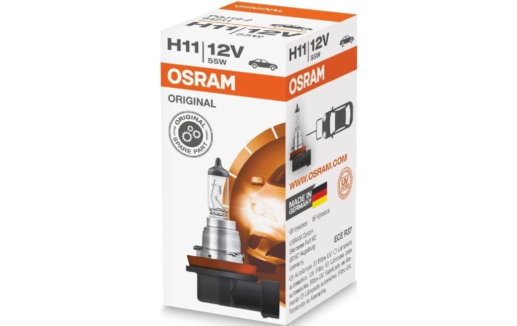 OSRAM Ampoule H11 12V 55W PGJ19-2 Voiture de tourisme