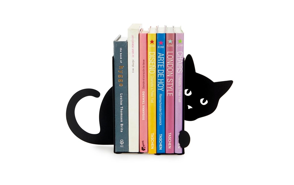 Trendform Serre-livres Chat Noir
