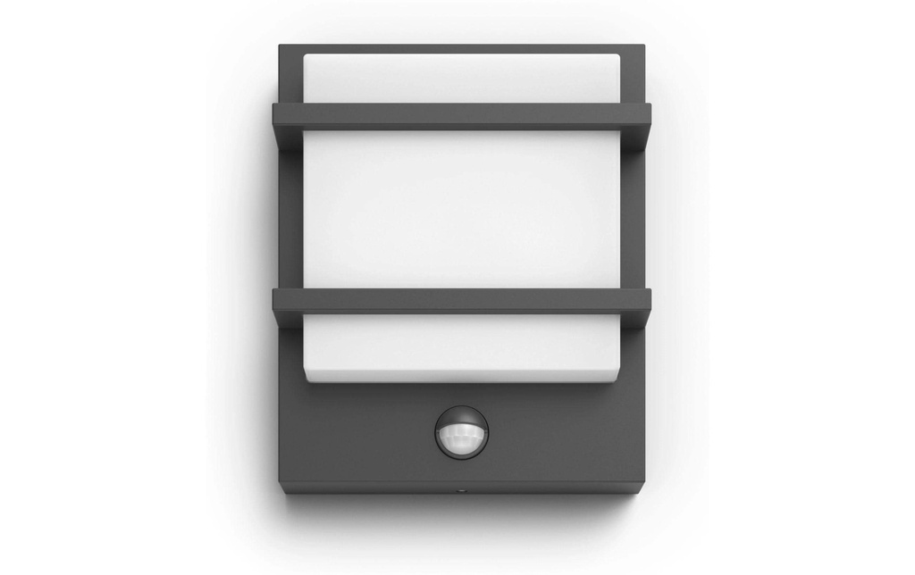Philips Lampe murale Petronia UE détecteur de mouvement 2700K anthracite