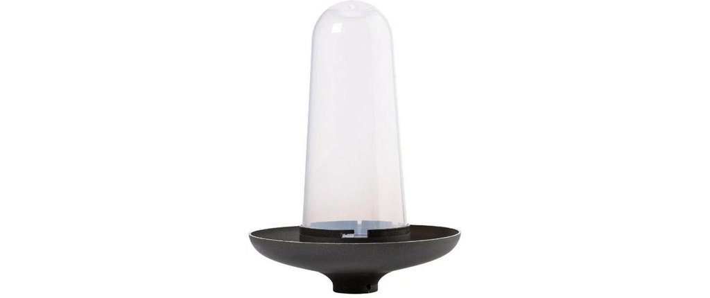Plastia Mangeoire pour oiseaux Robin 3 en 1, abreuvoir pour oiseaux Anthracite