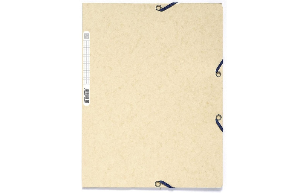 Exacompta Portfolio à ruban élastique A4 Vanille, 250 feuilles