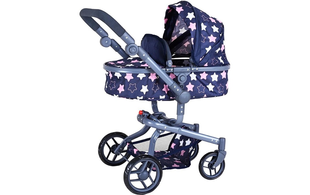 Knorrtoys Poussette pour poupée Boonk Star Blue Pink