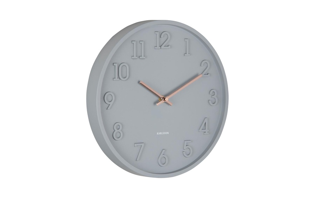 KARLSSON Horloge murale Calma 30 x 3.8cm, Gris foncé