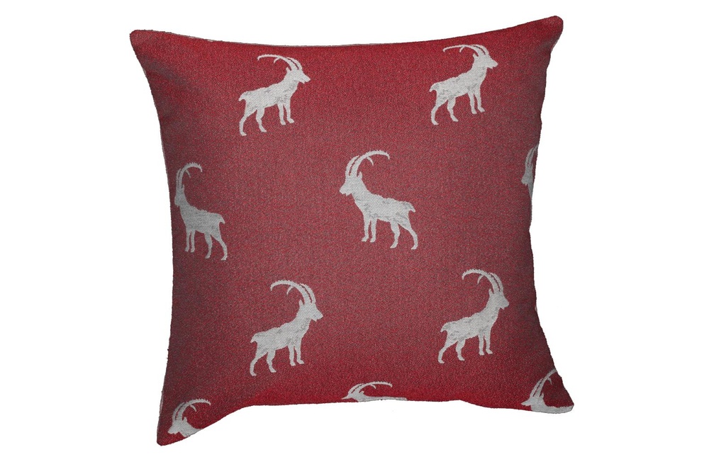 Hubatka Housse de coussin Capricorne 43 x  43 cm, Rouge