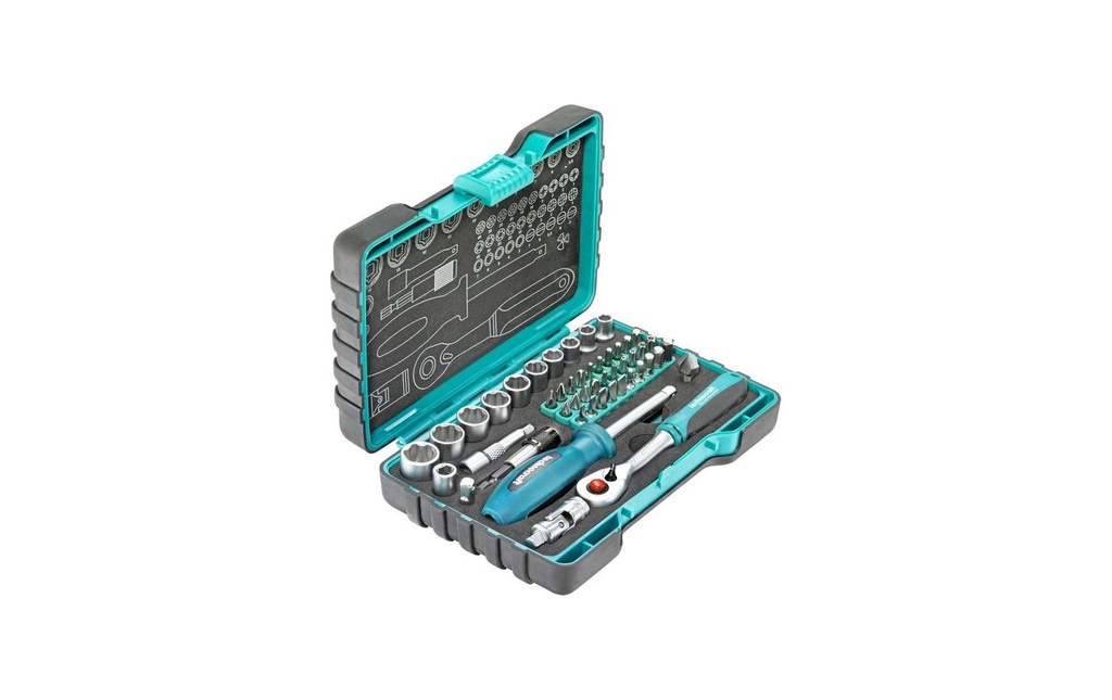 Technocraft Jeux de clés à douille 1/4 48 pièces