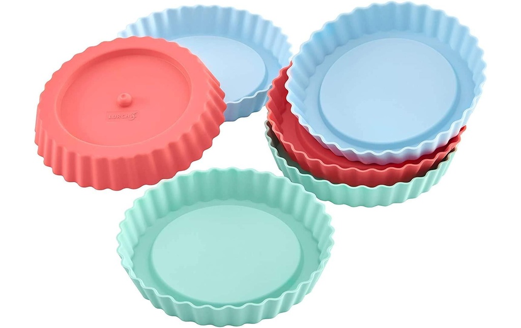 Lurch Boîte à tortelettes Flexi rond 6 pièces, Multicolore